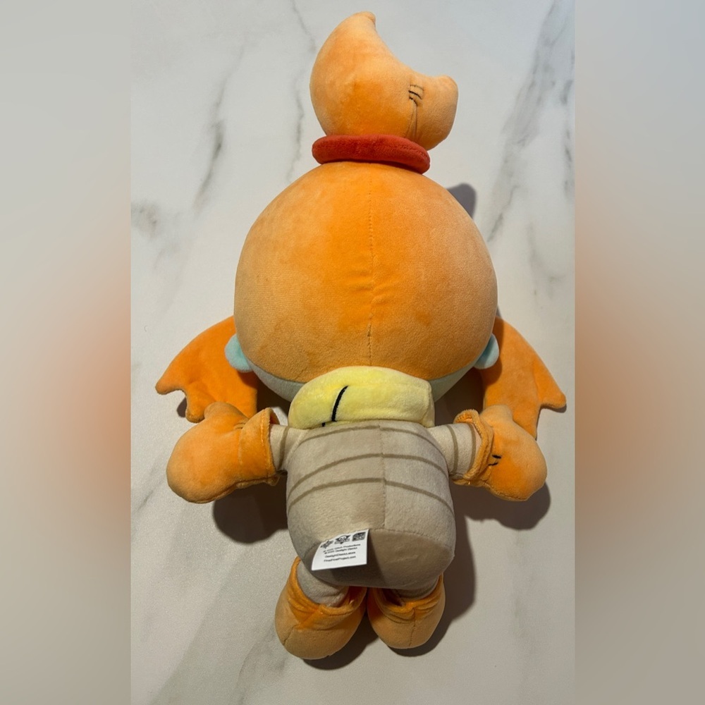 Orange Plush Button-Eye Character Toy - Picture 4 of 4